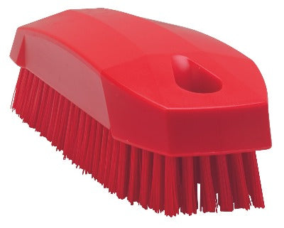 Vikan 42874 Narrow Dish Brush- Medium, Red