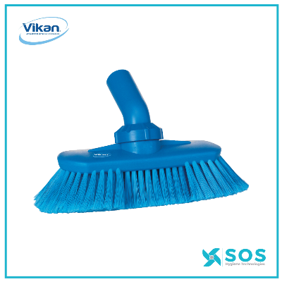 Vikan - 7067 - Washing Brush with Angle Adjustment, Waterfed, 240mm, Soft/Split