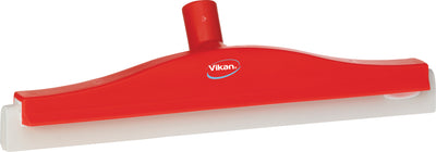Vikan 77623 Revolving Neck Floor squeegee w/Replacement Cassette, 400mm Red