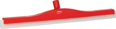 Vikan 77643 Revolving Neck Floor squeegee w/Replacement Cassette, 600mm Red