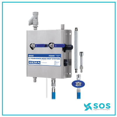 DEMA - 915418 - Stainless Steel Foam & Rinse Hose Drop Station
