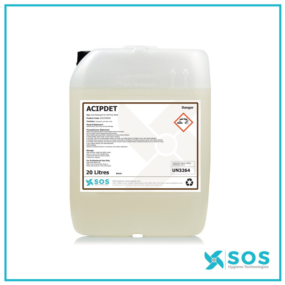 ACIPDET Acid CIP Detergent 20L for food and beverage