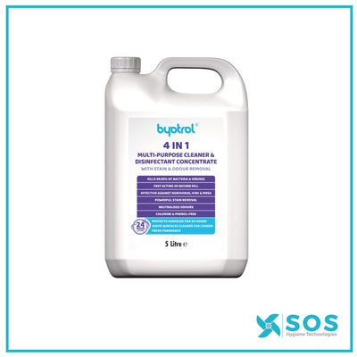 BYOTROL 4-1 Multi-Purpose Surface Cleaner and Disinfectant 5L (Qty 2)