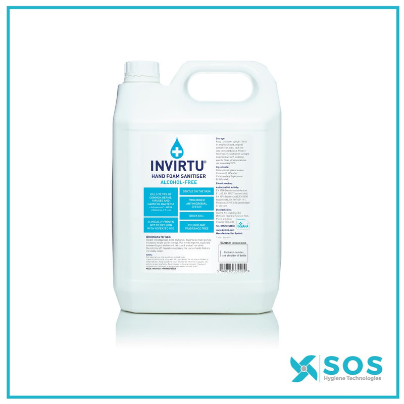 INVIRTU - SKU042A - Hand Foam Sanitiser 5L (Qty 2)