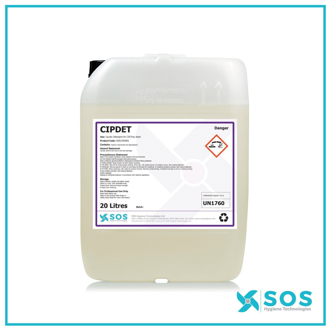 CIPDET CAUSTIC CIP Detergent FOR FOOD AND BEVERAGE 20l DRUM