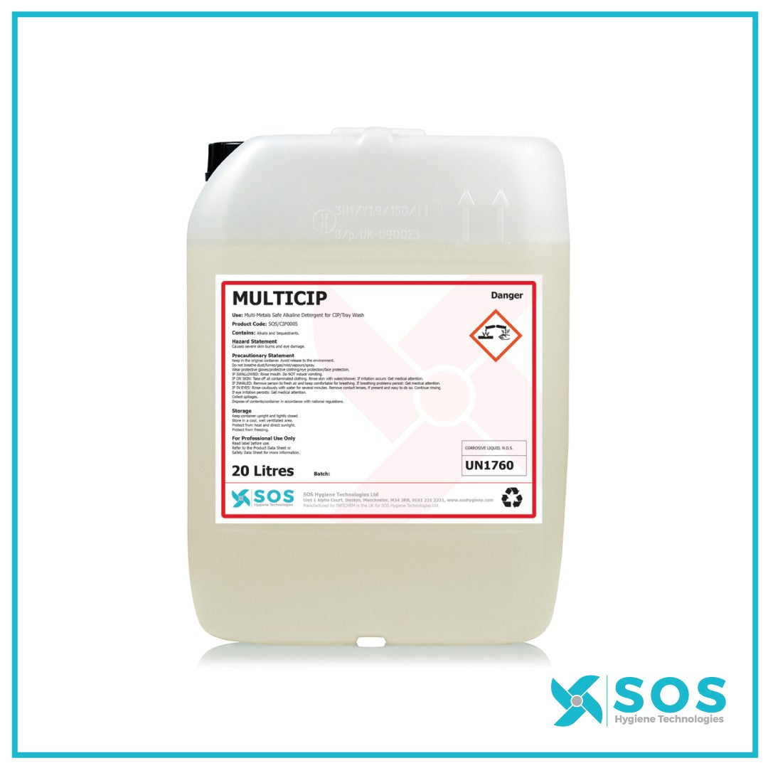 MULTICIP Multi Metal Safe CIP Detergent 20L for food and beverage